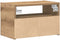 vidaXL - Nachtkastje - wandgemonteerd - 45x26x28,5 - cm - artisanaal - eikenkleur
