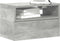 vidaXL - Nachtkastje - wandgemonteerd - 45x26x28,5 - cm - betongrijs