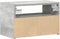 vidaXL - Nachtkastje - wandgemonteerd - 45x26x28,5 - cm - betongrijs