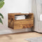 vidaXL - Nachtkastje - wandgemonteerd - 45x26x28,5 - cm - oud - houtkleurig