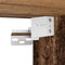 vidaXL - Nachtkastje - wandgemonteerd - 45x26x28,5 - cm - oud - houtkleurig