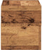 vidaXL - Nachtkastje - wandgemonteerd - 45x26x28,5 - cm - oud - houtkleurig