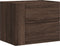 vidaXL - Nachtkastje - wandgemonteerd - 45x30x35 - cm - bruin - eikenkleurig