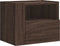 vidaXL - Nachtkastje - wandgemonteerd - 45x30x35 - cm - bruin - eikenkleurig