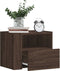 vidaXL - Nachtkastje - wandgemonteerd - 45x30x35 - cm - bruin - eikenkleurig