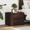 vidaXL - Nachtkastje - wandgemonteerd - 45x30x35 - cm - bruin - eikenkleurig