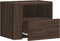 vidaXL - Nachtkastje - wandgemonteerd - 45x30x35 - cm - bruin - eikenkleurig