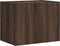 vidaXL - Nachtkastje - wandgemonteerd - 45x30x35 - cm - bruin - eikenkleurig