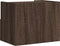 vidaXL - Nachtkastje - wandgemonteerd - 45x30x35 - cm - bruin - eikenkleurig
