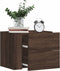 vidaXL - Nachtkastje - wandgemonteerd - 45x30x35 - cm - bruin - eikenkleurig