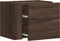 vidaXL - Nachtkastje - wandgemonteerd - 45x30x35 - cm - bruin - eikenkleurig