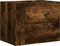 vidaXL - Nachtkastje - wandgemonteerd - 45x30x35 - cm - gerookt - eikenkleurig