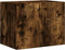 vidaXL - Nachtkastje - wandgemonteerd - 45x30x35 - cm - gerookt - eikenkleurig