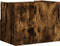 vidaXL - Nachtkastje - wandgemonteerd - 45x30x35 - cm - gerookt - eikenkleurig