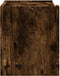 vidaXL - Nachtkastje - wandgemonteerd - 45x30x35 - cm - gerookt - eikenkleurig