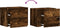 vidaXL - Nachtkastje - wandgemonteerd - 45x30x35 - cm - gerookt - eikenkleurig