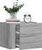 vidaXL - Nachtkastje - wandgemonteerd - 45x30x35 - cm - grijs - sonoma - eikenkleur