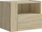 vidaXL - Nachtkastje - wandgemonteerd - 45x30x35 - cm - sonoma - eikenkleurig