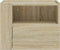 vidaXL - Nachtkastje - wandgemonteerd - 45x30x35 - cm - sonoma - eikenkleurig