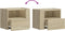 vidaXL - Nachtkastje - wandgemonteerd - 45x30x35 - cm - sonoma - eikenkleurig