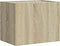 vidaXL - Nachtkastje - wandgemonteerd - 45x30x35 - cm - sonoma - eikenkleurig
