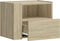 vidaXL - Nachtkastje - wandgemonteerd - 45x30x35 - cm - sonoma - eikenkleurig
