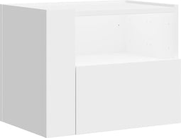 vidaXL - Nachtkastje - wandgemonteerd - 45x30x35 - cm - wit