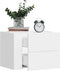 vidaXL - Nachtkastje - wandgemonteerd - 45x30x35 - cm - wit