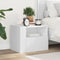 vidaXL - Nachtkastje - wandgemonteerd - 45x30x35 - cm - wit