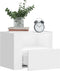 vidaXL - Nachtkastje - wandgemonteerd - 45x30x35 - cm - wit