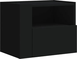 vidaXL - Nachtkastje - wandgemonteerd - 45x30x35 - cm - zwart