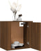 vidaXL - Nachtkastje - wandgemonteerd - 50x30x47 - cm - bruin - eikenkleur