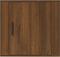 vidaXL - Nachtkastje - wandgemonteerd - 50x30x47 - cm - bruin - eikenkleur