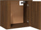 vidaXL - Nachtkastje - wandgemonteerd - 50x30x47 - cm - bruin - eikenkleur