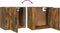 vidaXL - Nachtkastje - wandgemonteerd - 50x30x47 - cm - gerookt - eikenkleurig