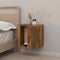 vidaXL - Nachtkastje - wandgemonteerd - 50x30x47 - cm - gerookt - eikenkleurig