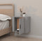 vidaXL - Nachtkastje - wandgemonteerd - 50x30x47 - cm - grijs - sonoma - eikenkleur