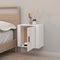 vidaXL - Nachtkastje - wandgemonteerd - 50x30x47 - cm - hoogglans - wit