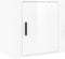 vidaXL - Nachtkastje - wandgemonteerd - 50x30x47 - cm - hoogglans - wit