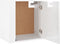 vidaXL - Nachtkastje - wandgemonteerd - 50x30x47 - cm - hoogglans - wit