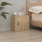 vidaXL - Nachtkastje - wandgemonteerd - 50x30x47 - cm - sonoma - eikenkleurig
