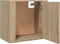 vidaXL - Nachtkastje - wandgemonteerd - 50x30x47 - cm - sonoma - eikenkleurig