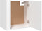 vidaXL - Nachtkastje - wandgemonteerd - 50x30x47 - cm - wit