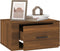 vidaXL - Nachtkastje - wandgemonteerd - 50x36x25 - cm - bruin - eikenkleur