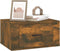 vidaXL - Nachtkastje - wandgemonteerd - 50x36x25 - cm - gerookt - eikenkleurig
