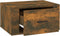 vidaXL - Nachtkastje - wandgemonteerd - 50x36x25 - cm - gerookt - eikenkleurig