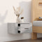 vidaXL - Nachtkastje - wandgemonteerd - 50x36x25 - cm - grijs - sonoma - eikenkleur