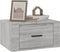 vidaXL - Nachtkastje - wandgemonteerd - 50x36x25 - cm - grijs - sonoma - eikenkleur