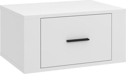 vidaXL - Nachtkastje - wandgemonteerd - 50x36x25 - cm - wit