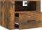 vidaXL - Nachtkastje - wandgemonteerd - 50x36x40 - cm - gerookt - eikenkleurig